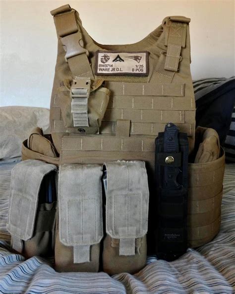 Usmc plate carrier setup - Jul 27, 2019 · They need to accept that risk, knowing that the risk of creating more casualties from overburdening troops is clearly much higher. I remember from my Marine Corps days that my plate carrier alone with front, back, and side level 4 sapi plates weighed 30 pounds. That’s without any pouches, ammo, water or any type of mission essential gear on it. 